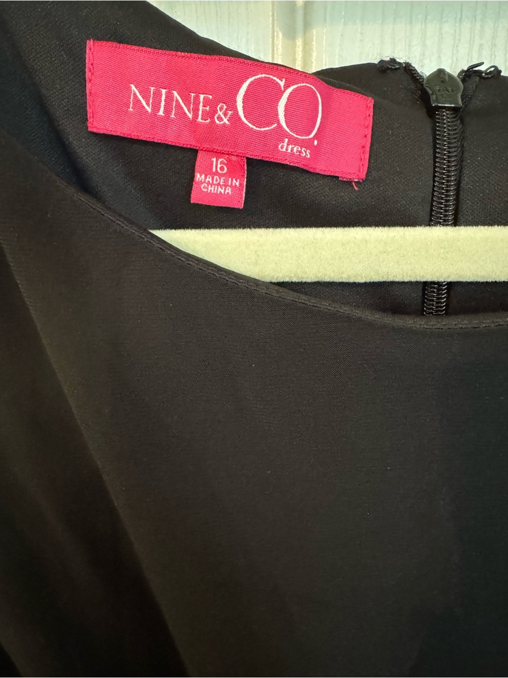 NWT Nine & Co. Black Ruched Sheath Dress with Beaded Waist Detail - Cap Sleeve - Picture 3 of 14